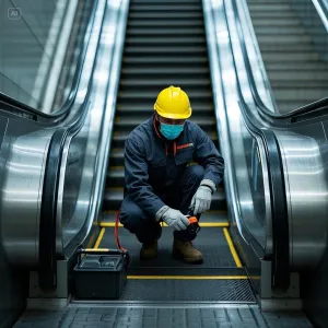 صيانة دورية للسلالم الكهربائية